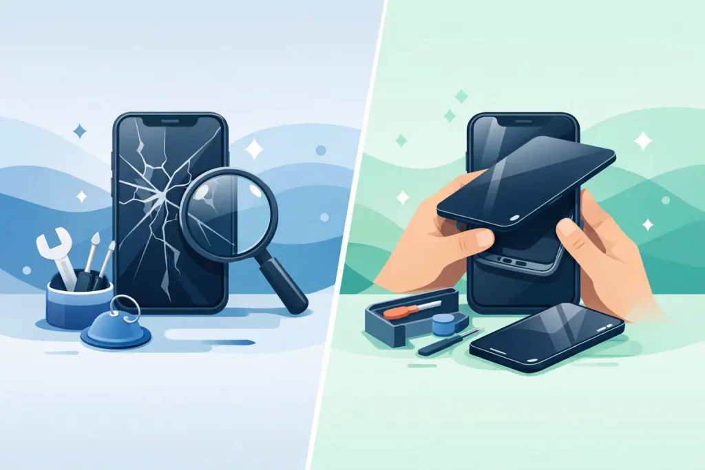 iPhone Screen Repair vs Replacement