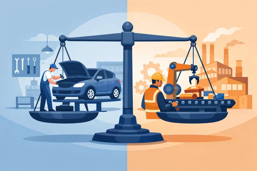 Repair Shop or Manufacturer: Which Is Best?