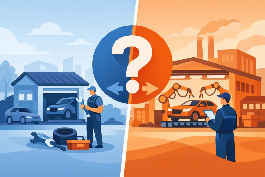 Independent Repair Shop vs Manufacturer: Which?