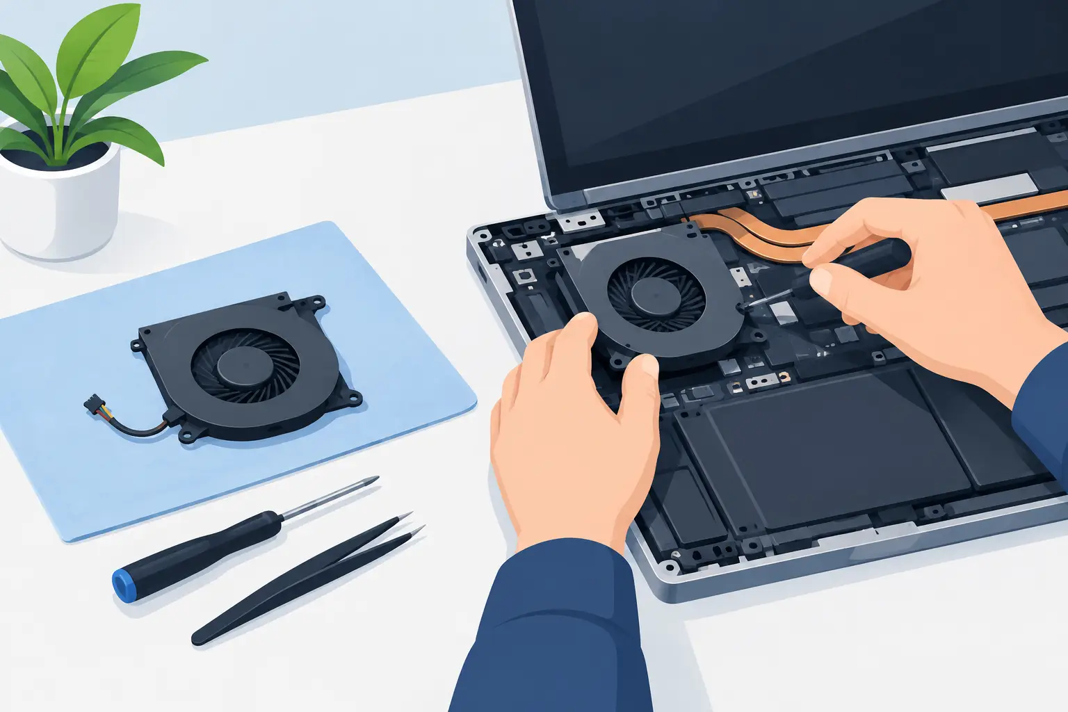 How to Replace Laptop Fan Without Damaging It